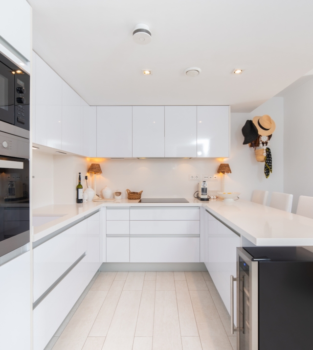 Resa Estates apartment for sale in Ibiza marina botafoch modern kitchen .jpg